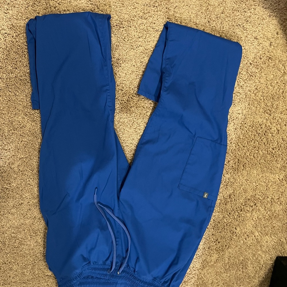 Jaanuu women’s large blue scrub bottoms